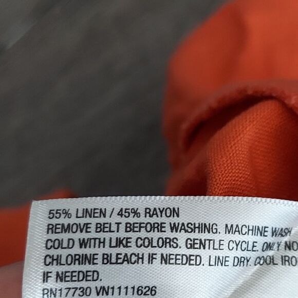 A New Day Women's Linen Blend Orange Shorts XXL - Picture 5 of 8